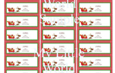 Return Address Labels Merry Christmas Address Labels Holiday