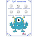 Roll A Monster Free Printable Free Printable