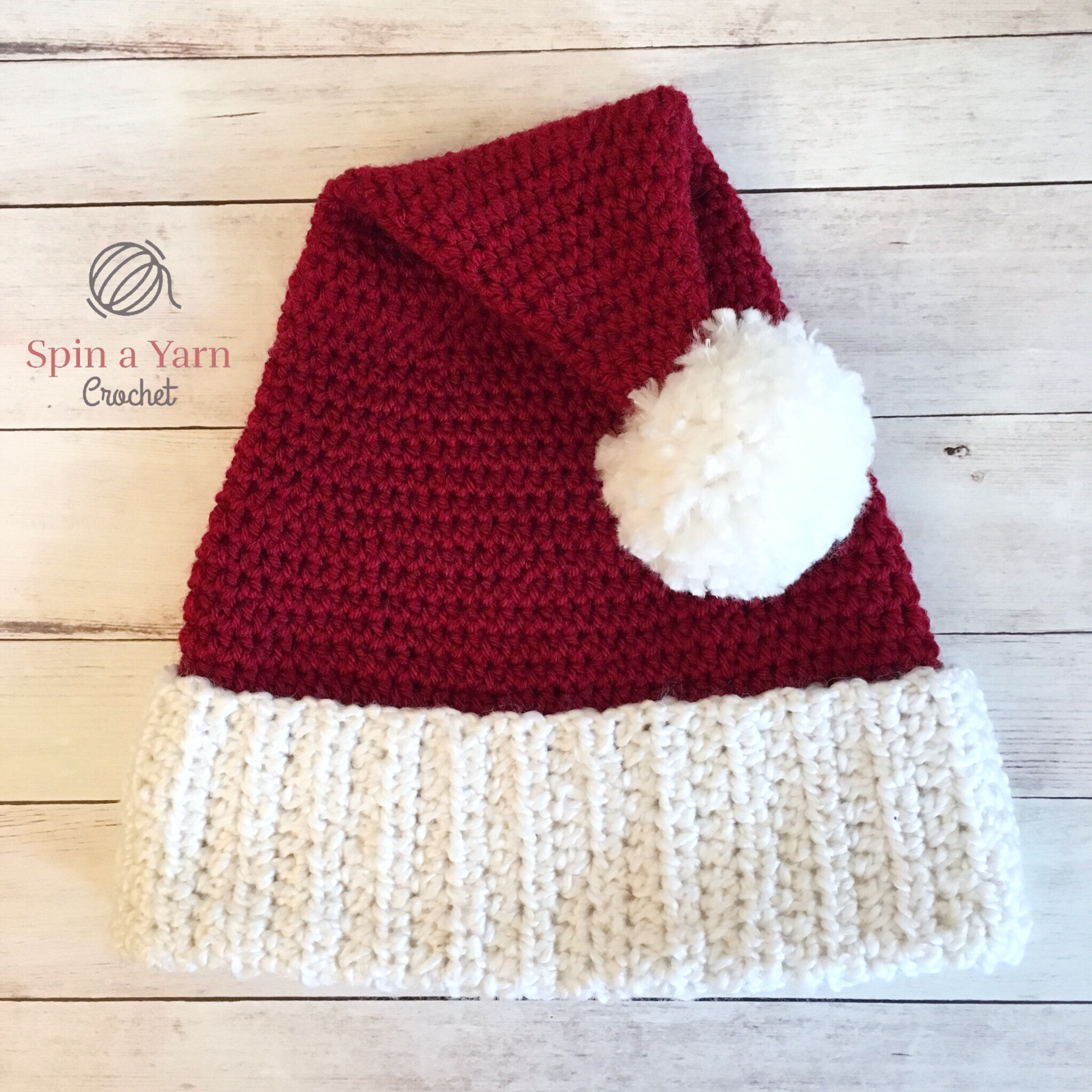 Santa Hat Free Crochet Pattern Spin A Yarn Crochet