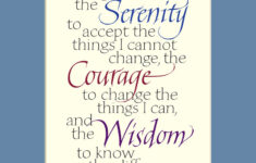 Serenity Prayer 8x10 Serenity Prayer Print Aa Quote Etsy