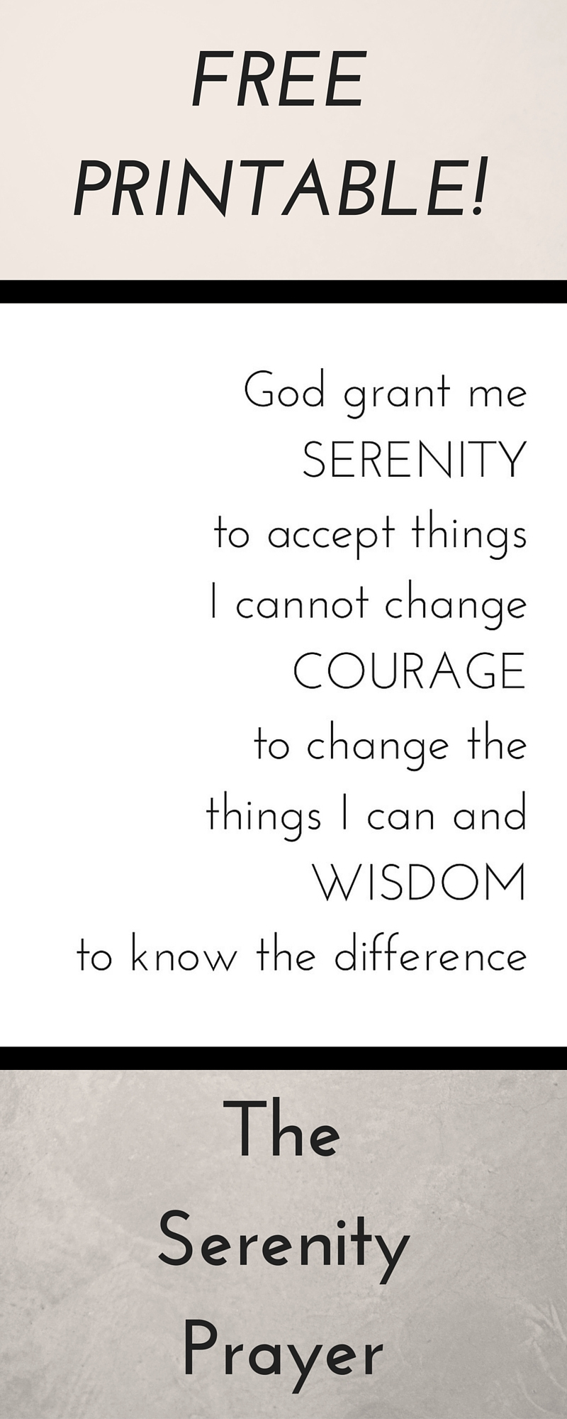 Serenity Prayer Printable The Traveler 39 s Nest