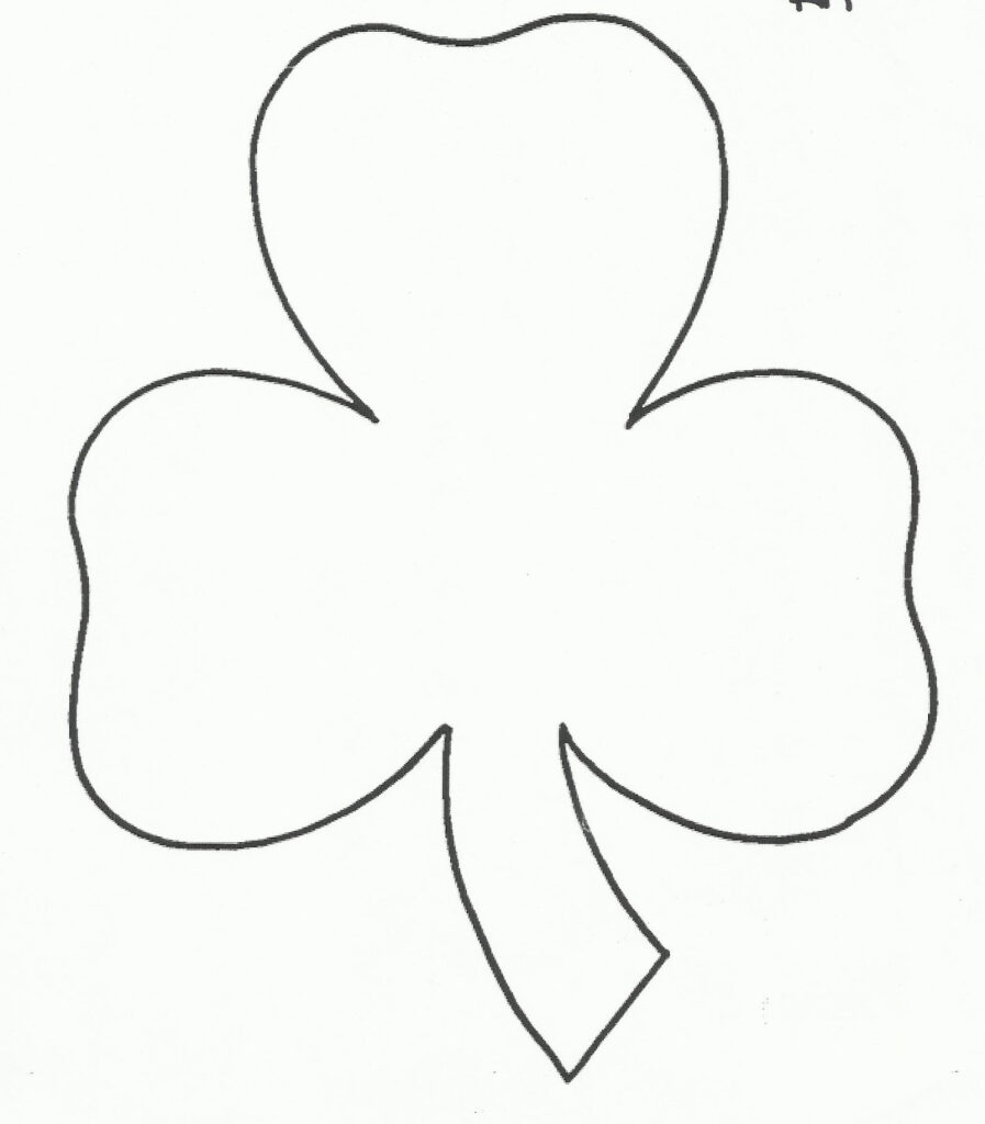 Shamrock Template Outline ClipArt Best | Rossy Printable