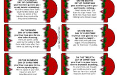 Silly 12 Days Of Christmas Printable Tags About Family Crafts
