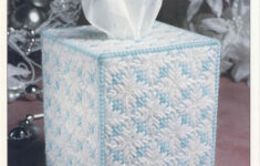Snowflake Tissue Box Plastic Canvas Pattern NEW