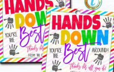 Soap Gift Tags Hands Down You 39 re The Best Around Thank Etsy Hand