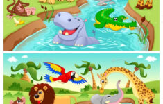 Spot The Differences Two Images With Six Changes Between Them Vector