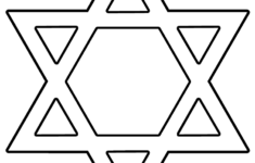 star of david coloring page hanukkah Star Of David Coloring Page Hanukkah