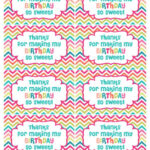Thank You For Coming Free Printable Tags