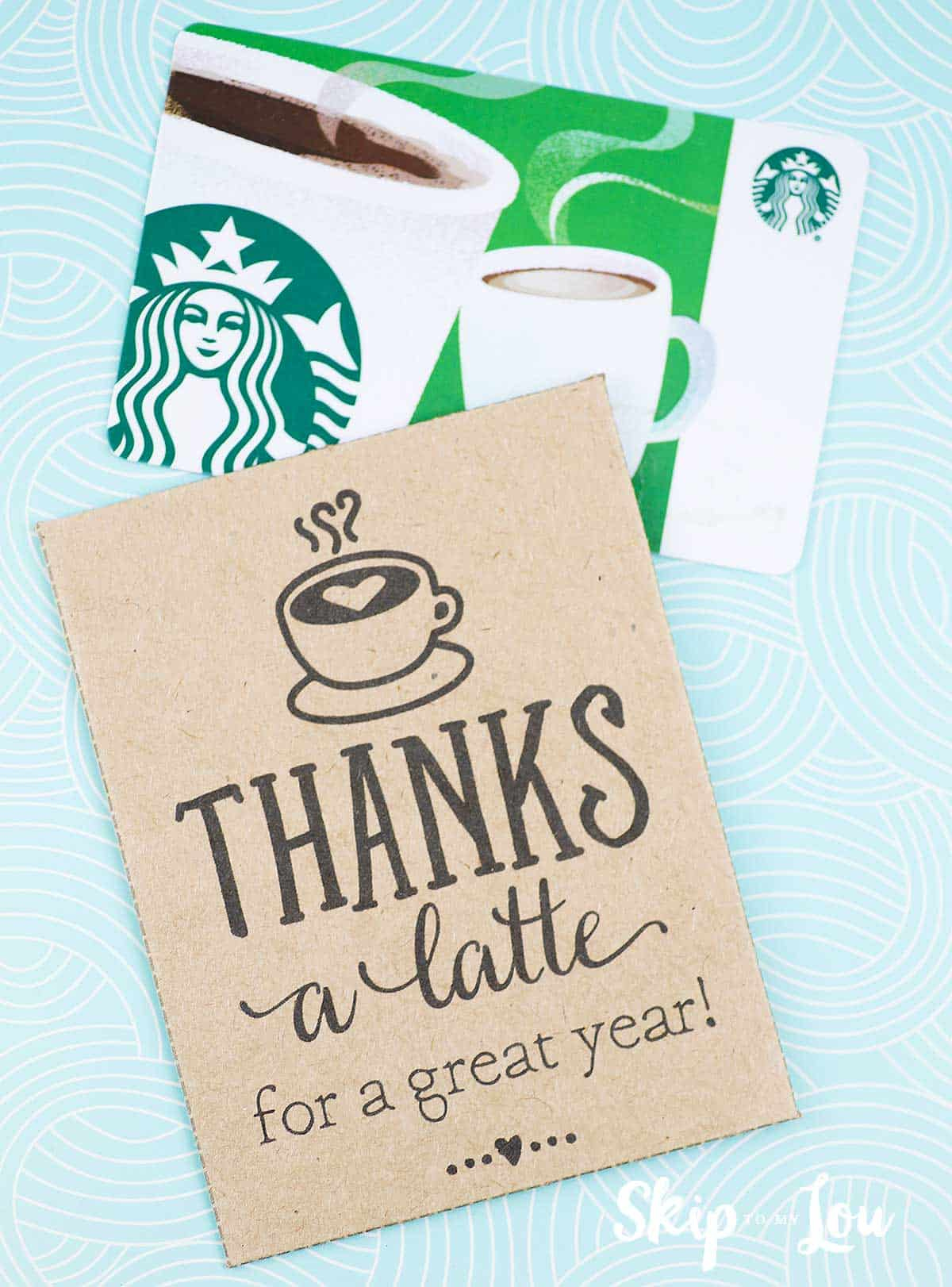 Thanks A Latte FREE Printable Gift Tags Skip To My Lou