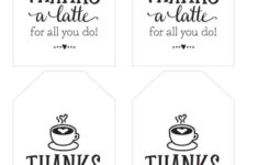 thanks a latte free printable tag free printable Thanks A Latte Free Printable Tag Free Printable