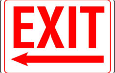 The Best Printable Exit Signs Derrick Website