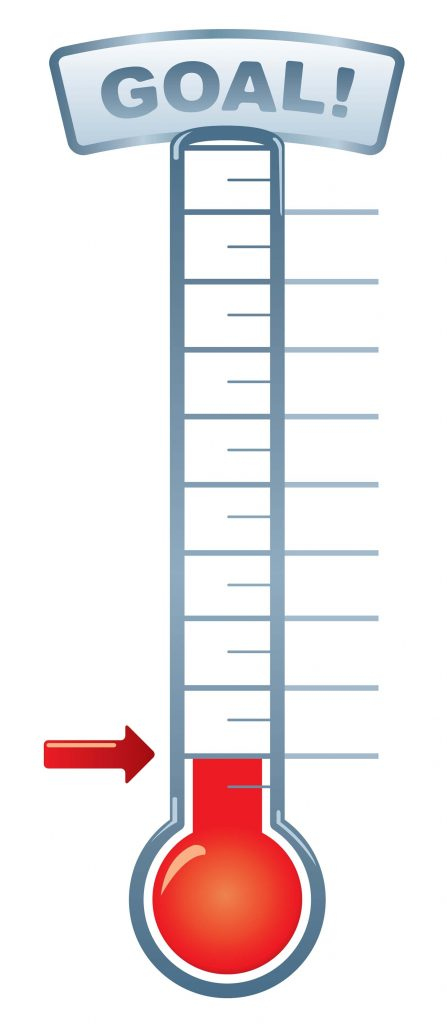 Thermometer Goal Chart Printable Paper Template