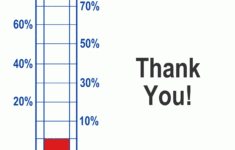 Thermometer Template Fundraising Goal Blank Printable