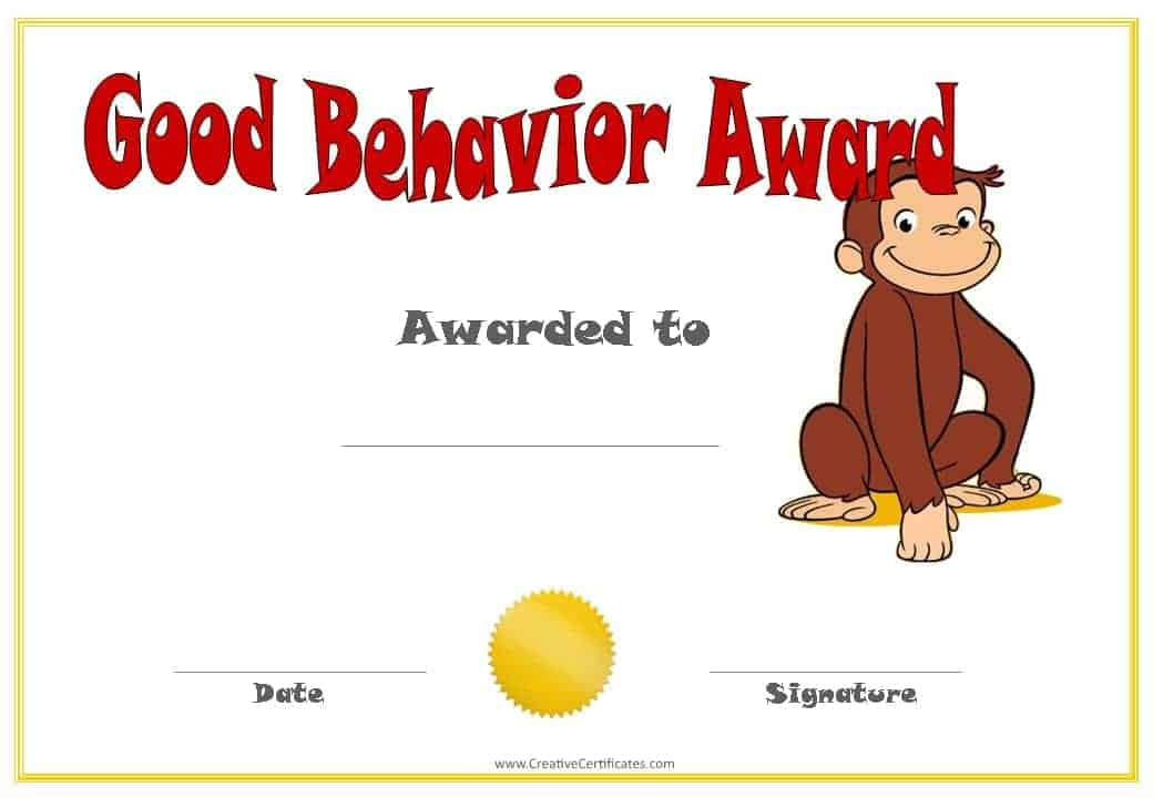 Toddler Good Attitude Certificates Munchkins And Mayhem