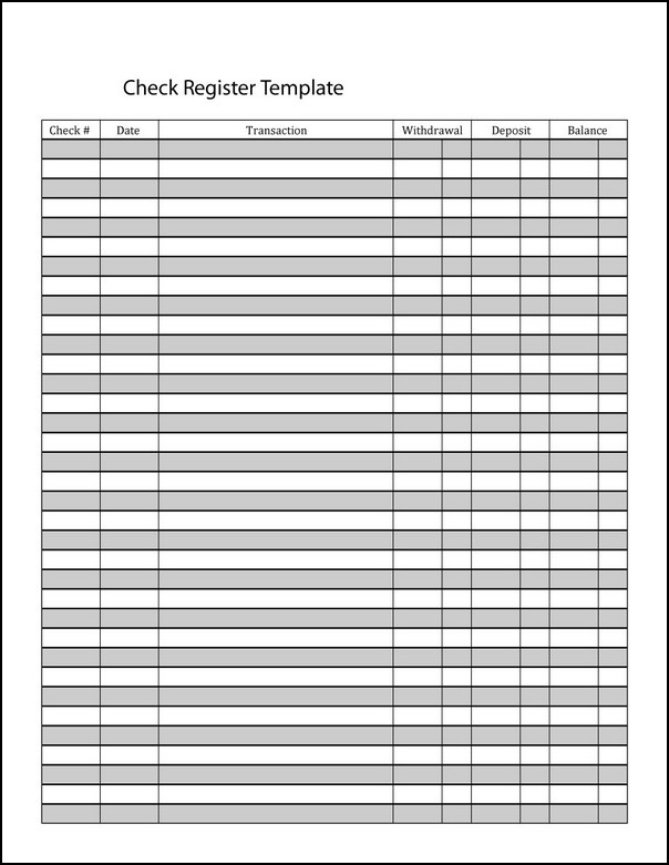 Top Free Printable Check Register Full Page Bailey Website