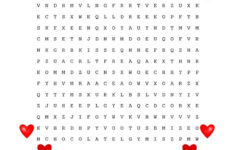 Valentines Word Search Best Coloring Pages For Kids
