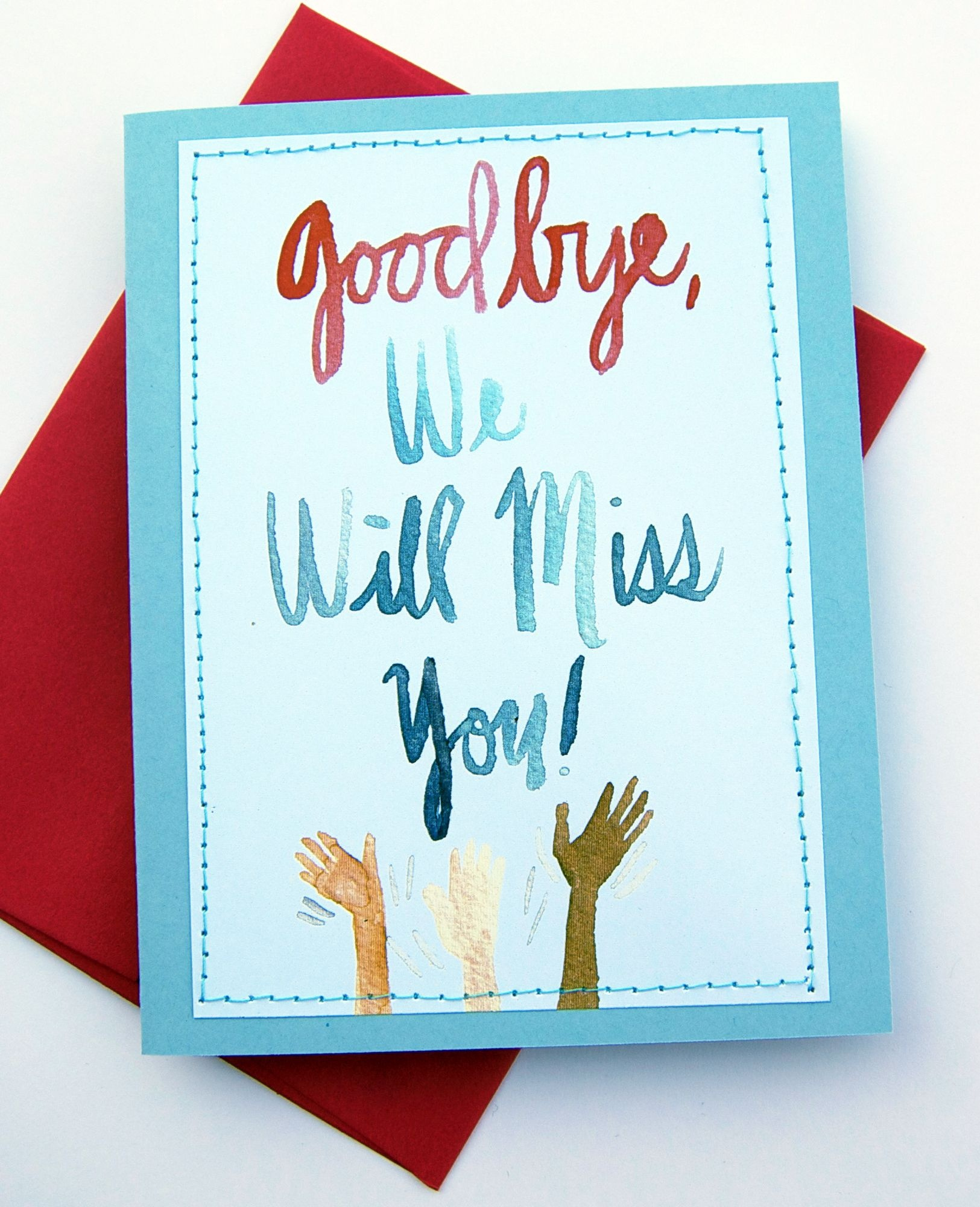 We Will Miss You Cards For Coworker Printable Free