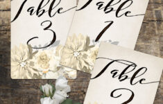 Wedding Table Numbers 1 20 Printable Table Numbers Rustic