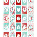 Christmas Numbers | Printabulls Pertaining To White Elephant Numbers 1 25