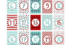 Christmas Numbers | Printabulls pertaining to White Elephant Numbers 1-25