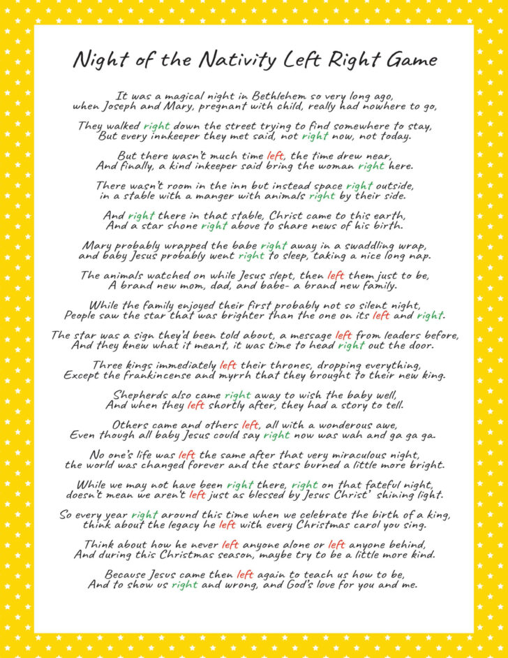 White Elephant Gift Exchange Poem With Numbers