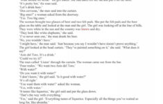 Hills Like White Elephants Full Text with Hills Like White Elephants With Line Numbers