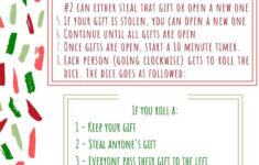 White Elephant Christmas Game Rules with regard to White Elephant Rules With Numbers