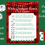White Elephant Dice Game Christmas Dice Game Christmas Gift Within White Elephant Game With Numbers