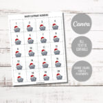 White Elephant Gift Exchange Printable Numbers Editable Download Throughout White Elephant Numbers Printable Free