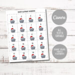 White Elephant Gift Exchange Printable Numbers Editable Download With Regard To White Elephant Numbers Printable