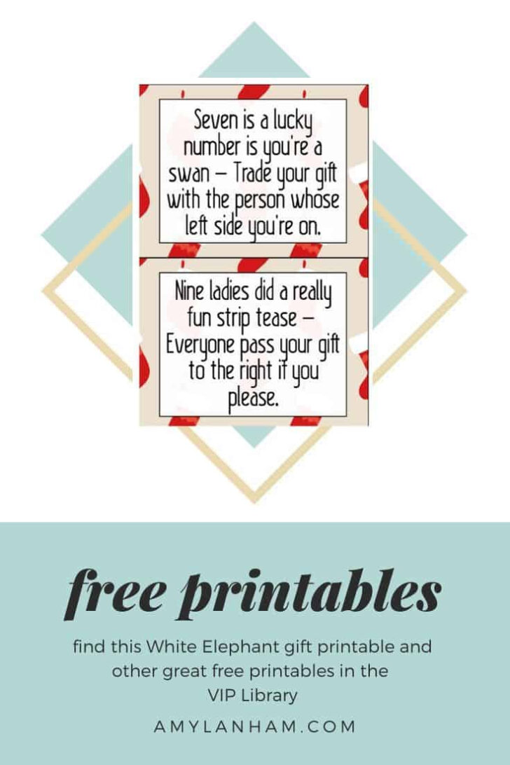 Cut Out Printable White Elephant Numbers Free