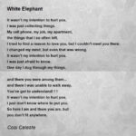 White Elephant   White Elephant Poemcosi Celeste Regarding White Elephant Poem With Numbers