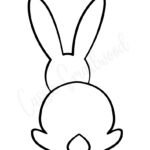 20 Cute Bunny Templates   Cassie Smallwood With Printable Easter Bunny Silhouette