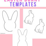 25 Free Printable Easter Bunny Template   Inside Free Printable Easter Cutouts