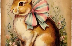30+ Adorable Vintage Easter Bunny Images For Your Diy Projects for Free Printable Vintage Easter Images