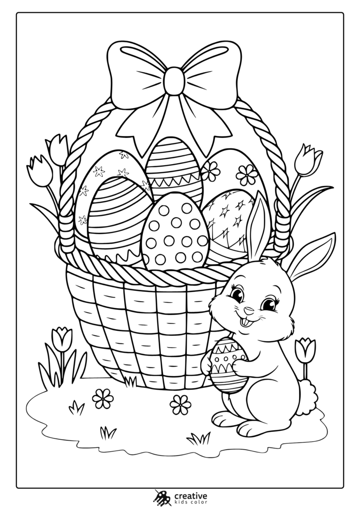 Printable Easter Bunny Coloring Sheets
