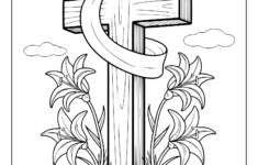 30+ Easter Coloring Pages (Free Printable Pdfs) with Printable Easter Cross Coloring Pages