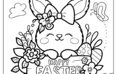 300 Easter Coloring Pages (Free Pdf Printables) inside Free Printable Easy Easter Coloring Pages