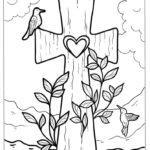 39 Cross Coloring Pages (Free Pdf Printables) Throughout Easter Cross Printable
