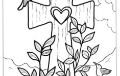 39 Cross Coloring Pages (Free Pdf Printables) throughout Easter Cross Printable