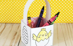 4 Easy Easter Basket Templates {Free Printable} - Cassie Smallwood intended for How To Make Paper Easter Baskets Printable