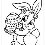 50 Easter Bunny Coloring Pages (100% Free Printables) For Printable Easter Eggs And Bunnies