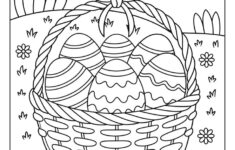 57 Easter Coloring Pages (Printables: Egg, Bunny, And More) with Printable Easter Basket Coloring Pages