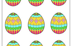 58 Easter Egg Templates (Free Pdf Printables) pertaining to Printable Color Easter Eggs