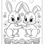 60 Bunny Coloring Pages (Free Printables For All Ages) Inside Easter Bunny Colouring Pages Printable