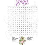 7 Fun Easter Word Search Printables (Free!)   Cassie Smallwood Within Religious Easter Word Search Free Printable