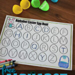 Alphabet Easter Egg Hunt For Preschoolers W/ Free Printable Pertaining To Free Printable Easter Alphabet Letters