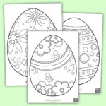 Ausmalbilder Und Malvorlagen Osterei Zum Ausdrucken In Pdf For Easter Eggs Printable Coloring Page