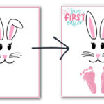 Baby'S First Easter Footprints (Free Printable)   Fun Money Mom Intended For My First Easter Printable