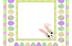 Border Flower Easter Egg Stock Vector Images - Alamy with Printable Easter Eggs Border